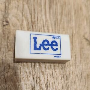 Vintage 1980s Fashion Clothing Advertising Lee Denim Jeans Logo Pencil Eraser